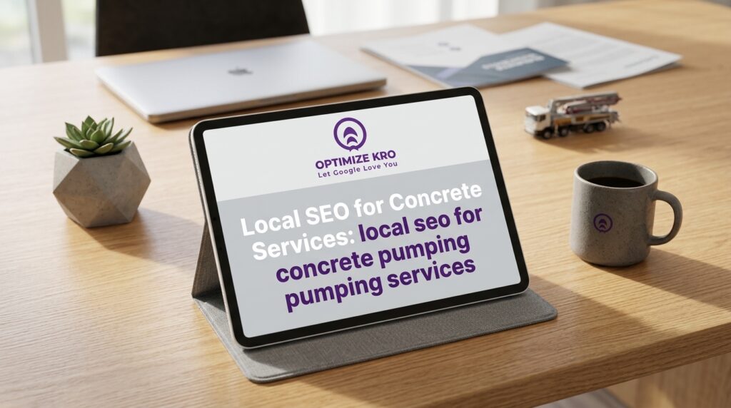 Local SEO for Concrete Services: local seo for concrete pumping services
