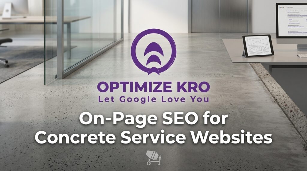 On-Page SEO for Concrete Service Websites

