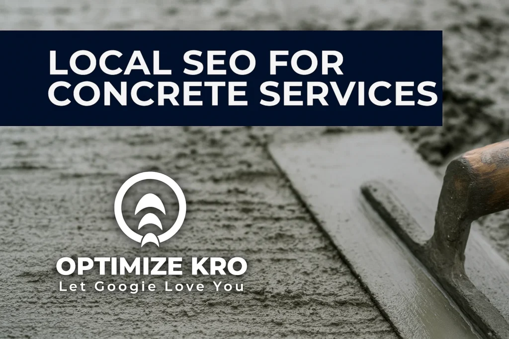 Local SEO for Concrete Services