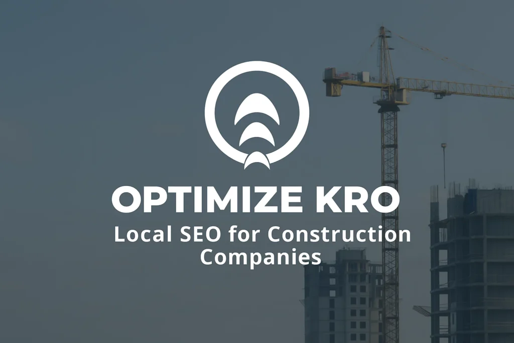 Local SEO for Construction Companies