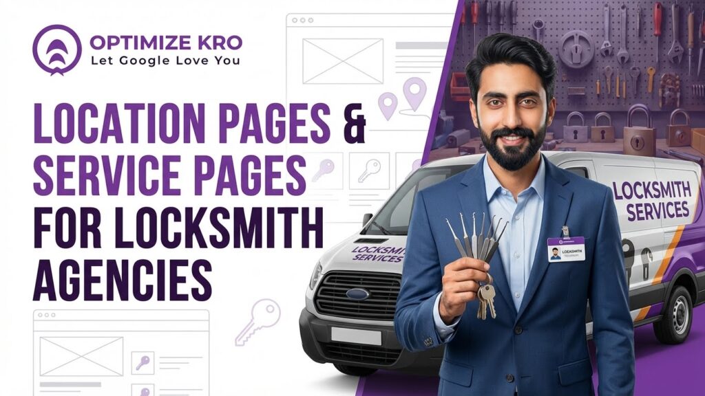 Location Pages & Service Pages for Locksmith Agencies