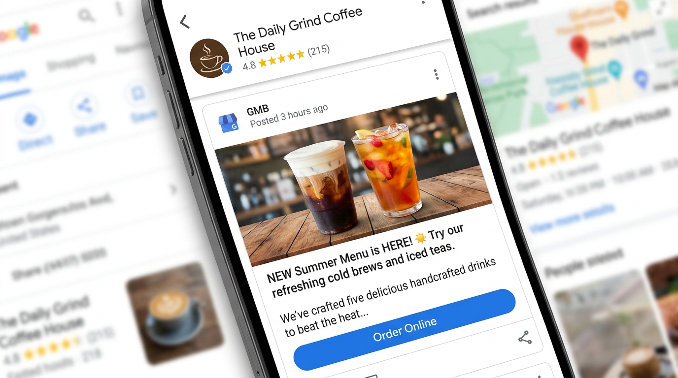Write a hook in Google Business posts
